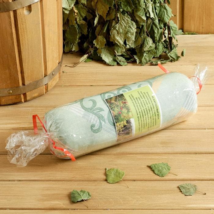 Подушка-валик со стружкой можжевельника, сувенирный, 10×28 см, МИКС