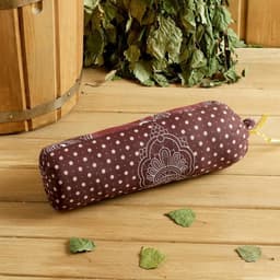 Подушка-валик со стружкой можжевельника, сувенирный, 10×28 см, МИКС