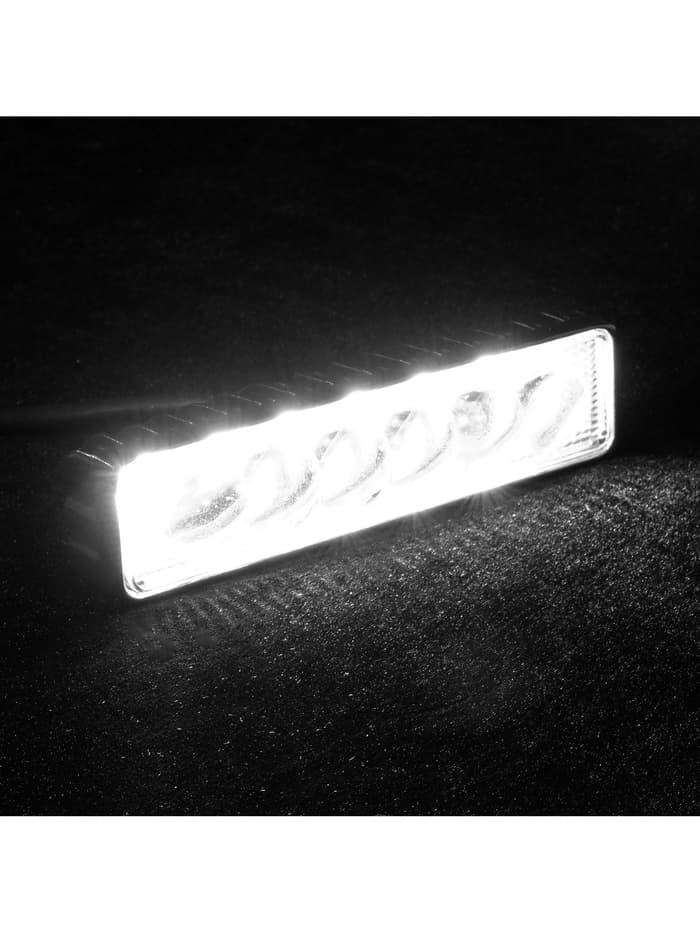 Противотуманная фара, 12 В, 6 LED, IP67, 18 Вт, направленный линзованный свет