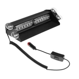 Сигнальный стробоскоп под лобовое стекло 12 LED, 12 В, 9 режимов, красно-синий