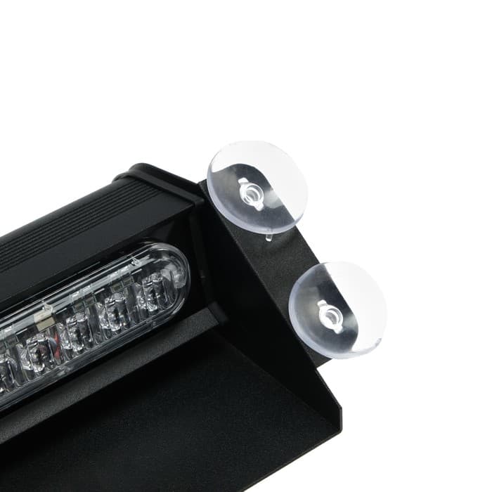 Сигнальный стробоскоп под лобовое стекло 12 LED, 12 В, 9 режимов, красно-синий