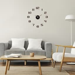 Часы настенные интерьерные «Данбери», 3D, наклейка, бесшумные, плавный ход, d=50 см