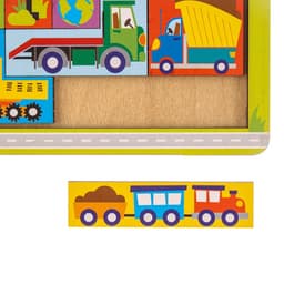 Головоломка тетрис Лесная мастерская «Транспорт», 19 деталей