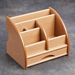 Органайзер 5 секций, 1 выдвижной ящик, серия Ясень шимо, 20×16.5×15.5 см, МИКС