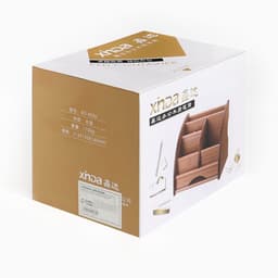 Органайзер 5 секций, 1 выдвижной ящик, серия Ясень шимо, 20×16.5×15.5 см, МИКС