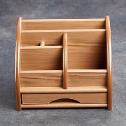 Органайзер 5 секций, 1 выдвижной ящик, серия Ясень шимо, 20×16.5×15.5 см, МИКС