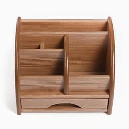 Органайзер 5 секций, 1 выдвижной ящик, серия Ясень шимо, 20×16.5×15.5 см, МИКС