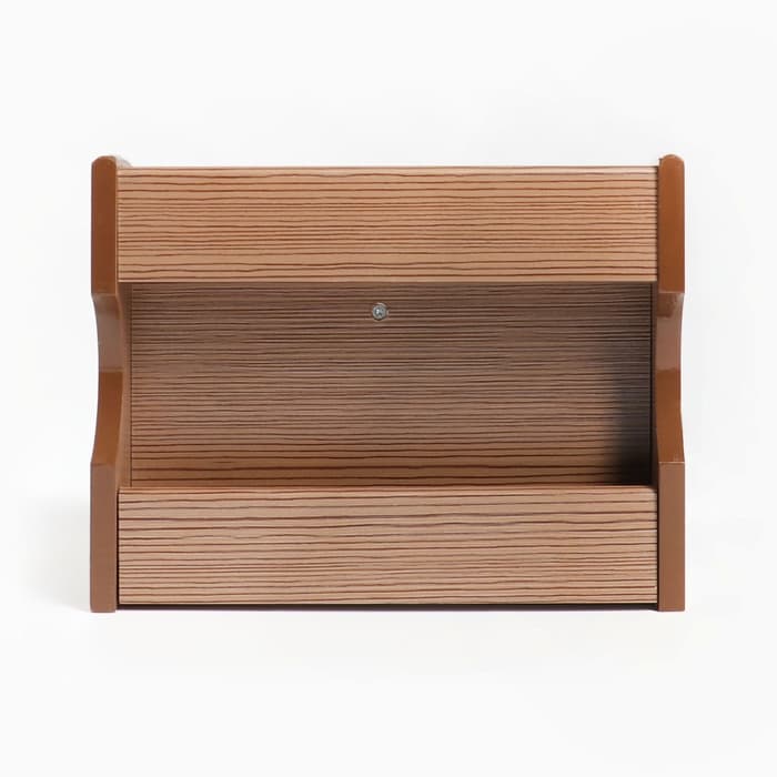 Органайзер 5 секций, 1 выдвижной ящик, серия Ясень шимо, 20×16.5×15.5 см, МИКС