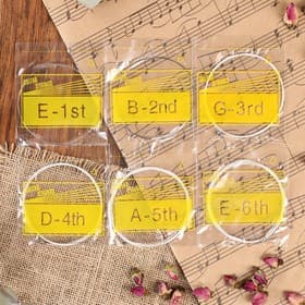 Набор струн для акустической гитары, 6 шт., .28 .35 .6 .8 1 1.25, сталь, медная обмотка