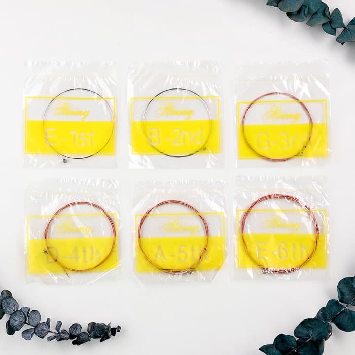 Набор струн для акустической гитары, 6 шт., .28 .35 .6 .8 1 1.25, сталь, медная обмотка