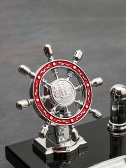 Набор настольный, органайзер 6 в 1 (часы, блок для бумаги, карандашница, визитница), 40×20×15 см