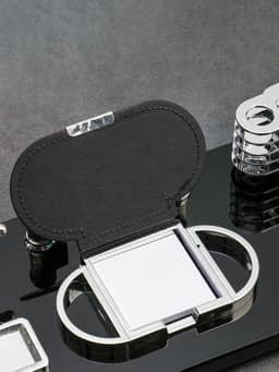 Набор настольный, органайзер 6 в 1 (часы, блок для бумаги, карандашница, визитница), 40×20×15 см