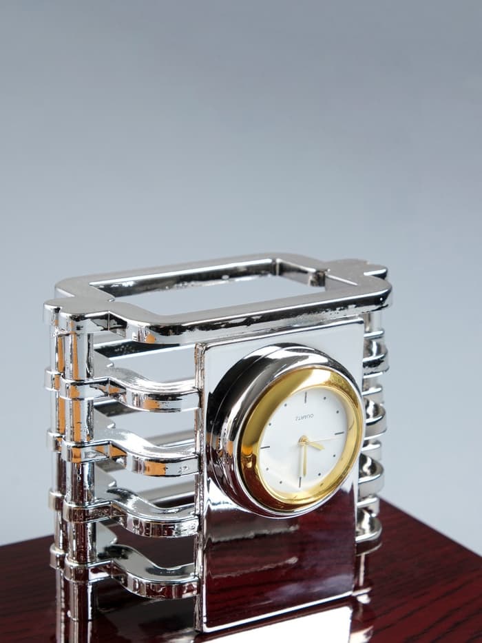 Набор настольный, органайзер 7 в 1, часы, лок для бумаги, визитница, глобус, подставка для печати, карандашница, 40×20×17, МИКС