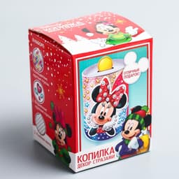 Копилка на новый год для декорирования стразами «Минни Маус», набор для творчества