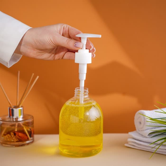 Дозатор для жидкого мыла Доляна, 500 мл, 8.5×17 см, прозрачный