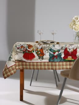 Кухонный набор новогодний «Этель» Winter holidays: скатерть 150×180 см ±3 см с ГМВО, салфетка 40×40 см - 8 шт.