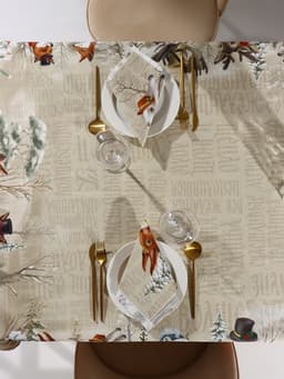 Кухонный набор новогодний «Этель» Winter holidays: скатерть 150×180 см ±3 см с ГМВО, салфетка 40×40 см - 8 шт.