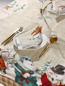 Кухонный набор новогодний «Этель» Winter holidays: скатерть 150×180 см ±3 см с ГМВО, салфетка 40×40 см - 8 шт.