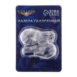 Галогенная автомобильная лампа Cartage, T10, W5W, 5 Вт, 12 В, набор 10 шт.