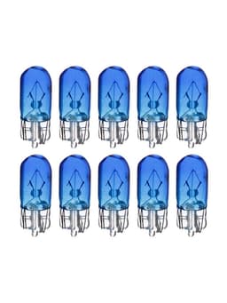 Галогенная лампа для авто Cartage BLUE, T10, W5W, 12 В, 5 Вт, набор 10 шт.