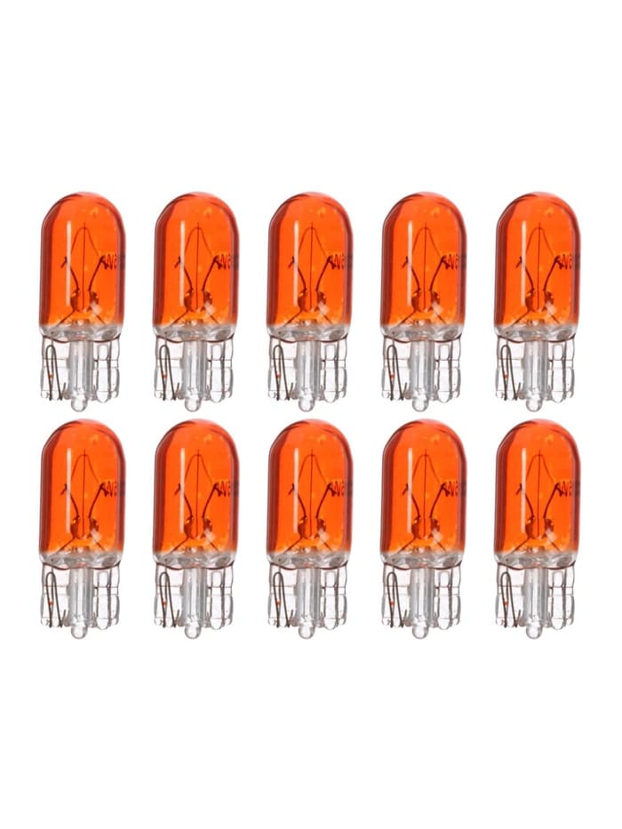 Галогенная лампа для автомобиля Cartage ORANGE, T10, W5W, 5 Вт, 12 В, набор 10 шт.
