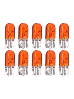 Галогенная лампа для автомобиля Cartage ORANGE, T10, W5W, 5 Вт, 12 В, набор 10 шт.