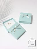 Коробочка подарочная под набор «Влюбленность», 9×9 см, (полезная часть 8.5×8.5 см), голубая