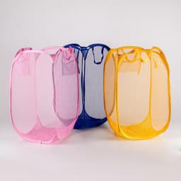 Корзина для белья складная Доляна, 34×34×56 см, МИКС