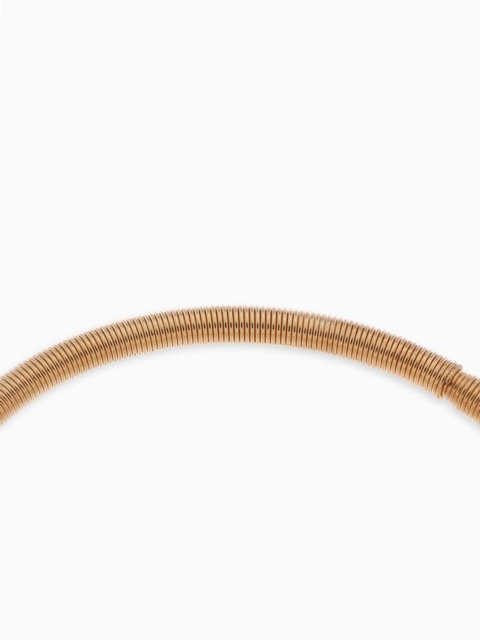 Браслет с шармами «Марджери. Сердце и жемчуг», d=6.5 см, белый в розовом золоте