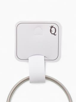 Браслет с шармами «Марджери. Сердце и жемчуг», d=6.5 см, чёрный, белый в серебре