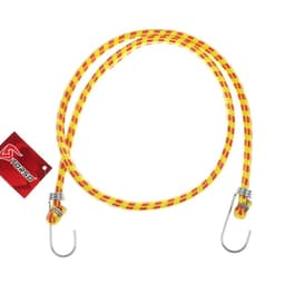 Резинка для крепления багажа TORSO, 120 см, d=10 мм, металлические крючки, МИКС