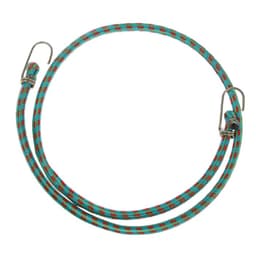 Резинка для крепления багажа TORSO, 120 см, d=10 мм, металлические крючки, МИКС