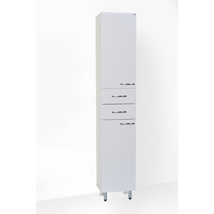 Шкаф - пенал для ванной комнаты 300, 300×292×1900 мм, цвет белый