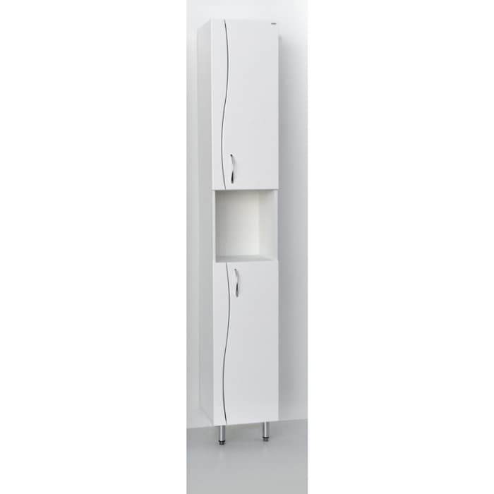 Пенал для ванной комнаты «Лилия 400», 400×292×1900 мм, цвет белый