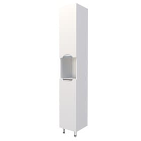 Пенал для ванной комнаты «Модерн 300», с корзиной для белья, 300×292×1900 мм, цвет белый