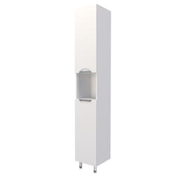 Пенал для ванной комнаты «Модерн 300», с корзиной для белья, 300×292×1900 мм, цвет белый