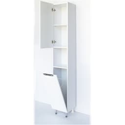 Пенал для ванной комнаты «Модерн 300», с корзиной для белья, 300×292×1900 мм, цвет белый