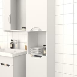 Пенал для ванной комнаты «Модерн 300», с корзиной для белья, 300×292×1900 мм, цвет белый