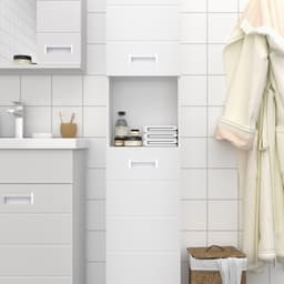 Пенал для ванной комнаты «Ника 300», 300×292×1900 мм, цвет белый