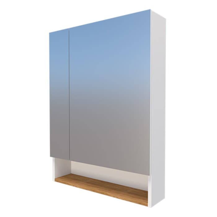 Шкаф для ванной комнаты «Аляска 60», 1 полка, 150×600×700 мм, цвет коричневый