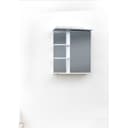 Зеркало – шкаф «Версаль», левый, с подсветкой, 550×150×700 мм, цвет белый