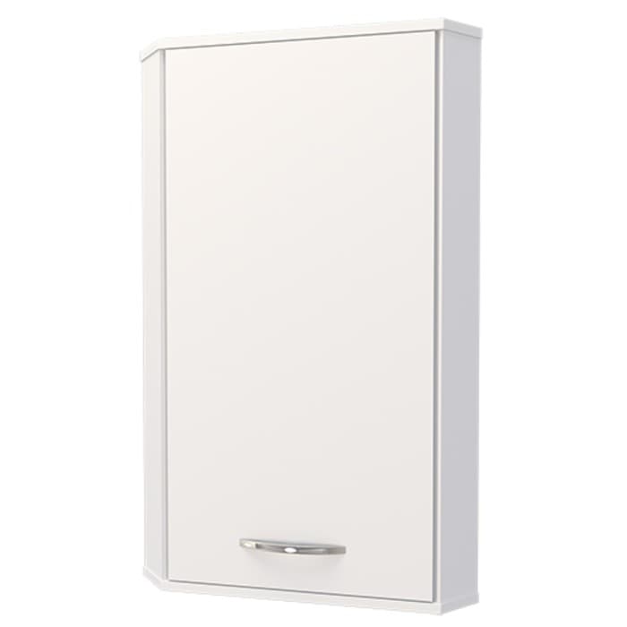 Шкаф угловой для ванной комнаты, 400×400×900 мм, цвет белый