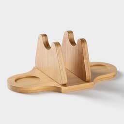 Набор для специй на бамбуковой подставке BellaTenero, 3 предмета: солонка 100 мл, перечница 100 мл, салфетница, фарфор, белый