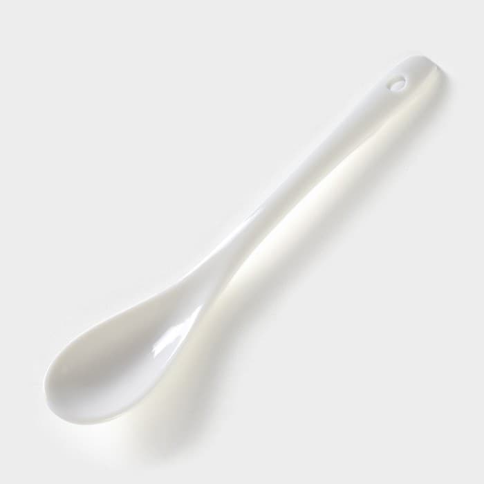 Сахарница с ложкой на бамбуковой подставке BellaTenero, 350 мл, фарфор, белая