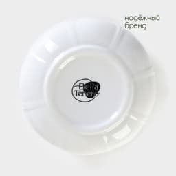 Сахарница с ложкой на бамбуковой подставке BellaTenero, 350 мл, фарфор, белая