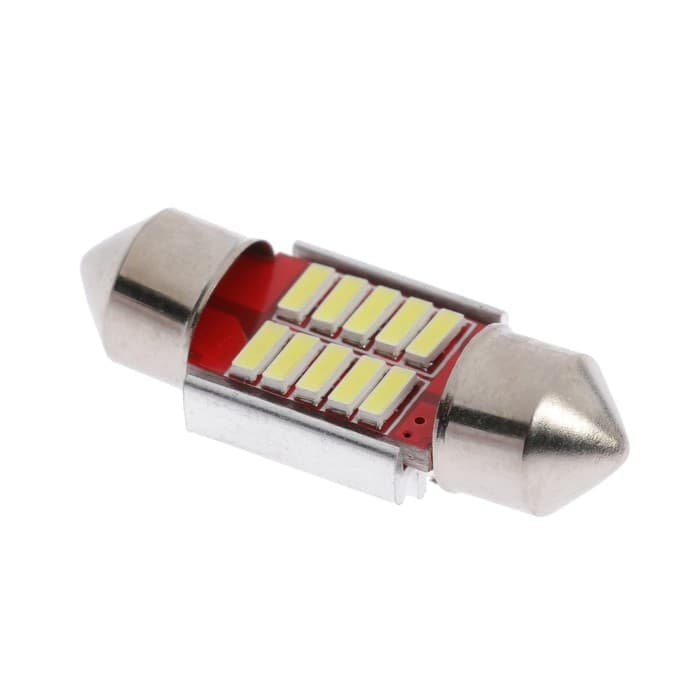 Автомобильная лампа, светодиодная C5W, 12 В, 12 SMD, 31 мм, свет белый
