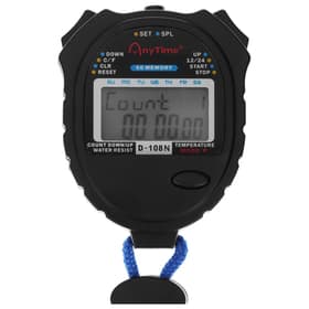 Секундомер, 8.2×6.5×2 см, 60 отсечек, обратный отсчёт, часы, календарь