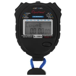 Секундомер, 8.2×6.5×2 см, 60 отсечек, обратный отсчёт, часы, календарь