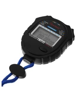 Секундомер, 8.2×6.5×2 см, 60 отсечек, обратный отсчёт, часы, календарь