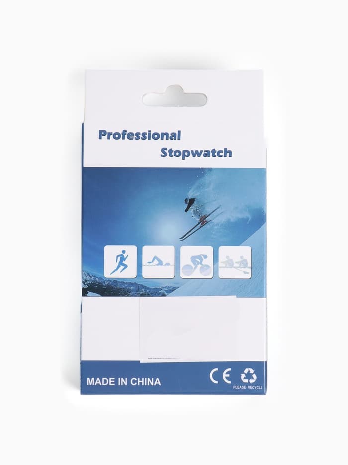 Секундомер, 8.2×6.5×2 см, 60 отсечек, обратный отсчёт, часы, календарь
